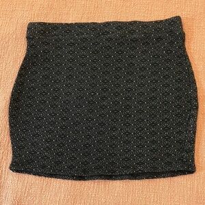 Sparkle & Fade W28 stretchy knit Black Mini Skirt
